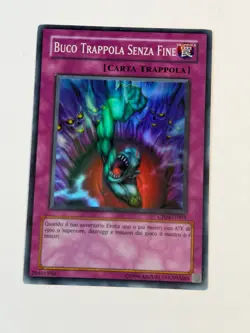 Yugioh ITALIAN Bottomless Trap Hole CP04-IT003 EN003 Super Rare Promo LP - Image 1