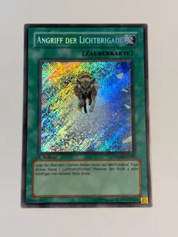 Yugioh GERMAN Charge of the Light Brigade TDGS-DE089 Secret Rare 1st Edition MP - Image 1