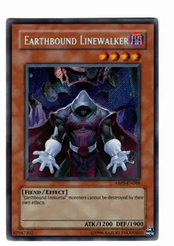 Yugioh- 1X Earthbound Linewalker - Secret Rare - Unlimited - ABPF-EN088 - LP - Image 1