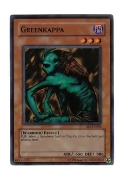 Yugioh- 1X Greenkappa - Super Rare - Unlimited - HL1-EN002 - Near Mint - Image 1