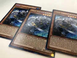 Yugioh 3x Georgius Swordman Of The Ice Barrier BLTR-EN006 Secret Rare 1st Ed NM - Image 2