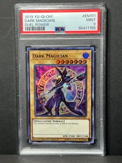 2019 YuGiOh! Duel Power Dark Magician DUPO-EN101 PSA 9 - Image 1