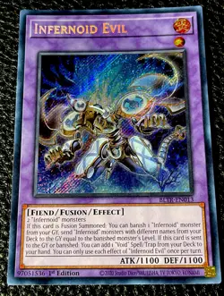 Infernoid Evil BTLR-EN013 Yugioh 1st Edition Secret Rare (New) - Image 1