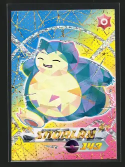 SNORLAX Cracked Ice Holo Blue Pokedex Card Limited Edition Flash Box Hit - Image 1