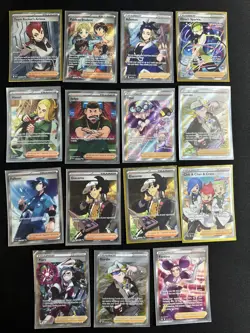 Pokemon Full Art Trainer Rare Lot of 15 Cards TCG Holo English - Image 1