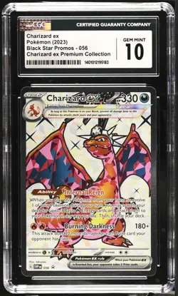 CGC 10 Charizard Ex SVP056 Premium Collection HOLO PROMO Pokemon Card GEM MINT - Image 1