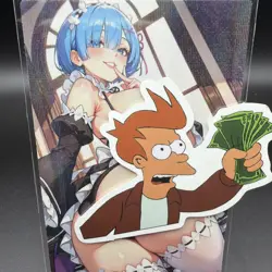 Rem Anime Waifu Card Doujin ACG Goddess Holo - Image 1