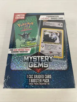 Pokemon Mystery Gems 1 CGC Graded Card & Booster Pack 2025 Limited Edition - Image 1