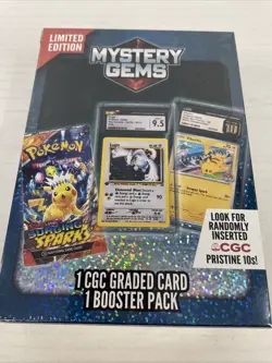 Pokemon Mystery Gems 1 CGC Graded Card & Booster Pack 2025 Limited Edition - Image 2