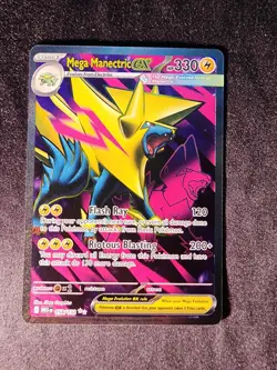 Pokemon TCG Manectric EX Full Art Holo Ultra Rare Mega Evolution Card - Image 1