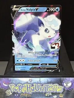 Pokemon Card ALOLAN VULPIX V 033/195 PLAY! PRIZE PACK SERIES 3 Light Play - Image 1