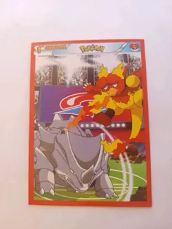 CARD POKEMON POKEDEX EF VOL. II #05 RHYDON & MAGMAR 2022 Kanto PERU Edition TCG - Image 1
