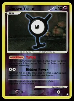 Pokemon Card - Unown (Y) Legends Awakened 81/146 Reverse Holo - Image 1