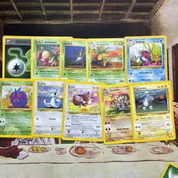 Pokemon TCG Vintage Lot 10 Cards Base Set 1999-2000 Vintage WOTC - Image 1