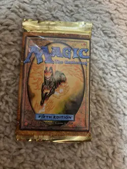 MTG (Magic The Gathering) 5th Edition Booster Pack - Factory Sealed, English 787551252101 - Image 1