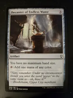 Decanter of Endless Water NM Commander Legends: Battle for Baldur's Gate MTG - Image 1