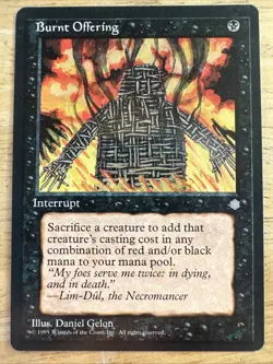 1x Burnt Offering - Ice Age - LP - MTG - Image 1