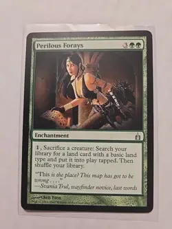 Perilous Forays - Ravnica: City of Guilds - LP - Uncommon - Enchantment - MTG - Image 1