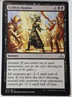 Golden Demise - Rivals of Ixalan - Magic the Gathering MTG Nice! - Image 1