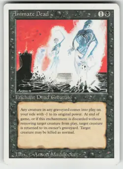 MTG Animate Dead U Revised Edition MP - Image 1