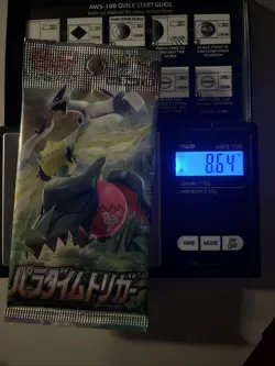 Heavy 8.64g Pokemon Sealed Paradigm Trigger Japanese Booster Pack - Image 1