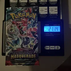 Heavy 21.14g Pokemon Sealed Twilight Masquerade Booster Pack - Image 1