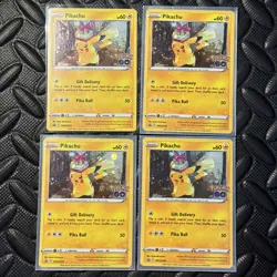 Pokemon Black Star Promo Pikachu SWSH234 SWSH: Sword & Shield Promo 4 Card Lot - Image 2