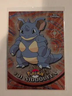 #31 Nidoqueen Pokemon Topps Chrome Card - Image 1