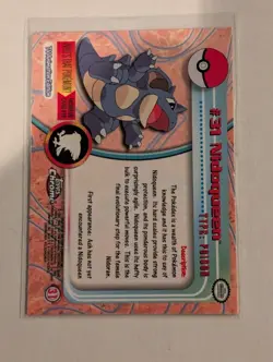 #31 Nidoqueen Pokemon Topps Chrome Card - Image 2