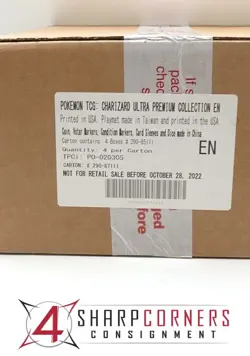 POKEMON SWSH CHARIZARD ULTRA PREMIUM COLLECTION 4-BOX CASE FACTORY SEALED - Image 1
