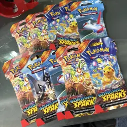 Pokemon Surging Sparks - Sleeved Booster Pack -LOT of 10- New - Image 2
