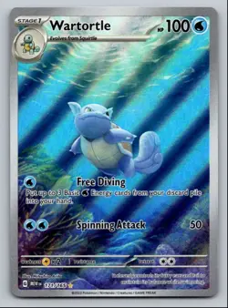 151 WARTORTLE ILLUSTRATION RARE-2023 SCARLET & VIOLET SERIES - SCARLET & VIOLET - Image 1