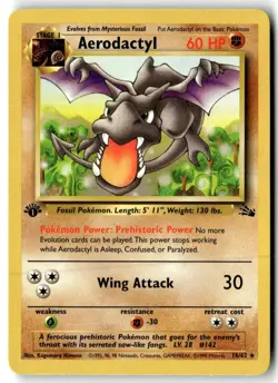 Pick Your Own EX+/NM FOSSIL 1ST EDITION VINTAGE WOTC POKEMON TCG SINGLES - Image 2