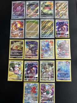 Pokemon Full Art Rare Lot of 18 Cards TCG Holo English - Image 1