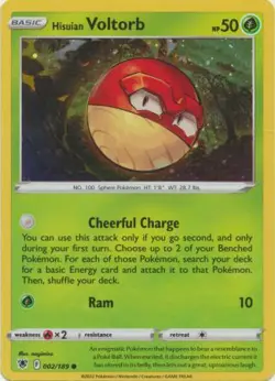 HISUIAN VOLTORB 002/189 ASTRAL RADIANCE PROMO POKEMON (COSMO HOLO RARE, NM) - Image 1