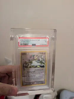 2005 POKEMON EX DEOXYS GOLD STAR #105 LATIAS-HOLO PSA 7 (DOUBLE SWIRL) + Case - Image 3