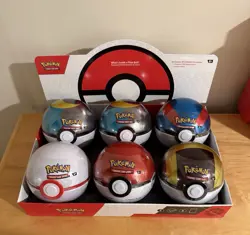 Pokemon 2024 Q4 Pokeball Tin Display (6 Pokeballs) Brand New Sealed CASE! - Image 2