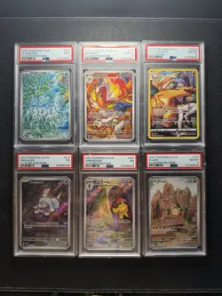 🔥 6 PSA Graded Pokemon Slab Lot! MODERN Full Art Illustration RARE HOLO V - Image 1