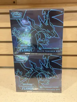 Pokemon Center Phantasmal Flames ETB -2x Bundle- Factory Sealed- Exclusive TCG - Image 1