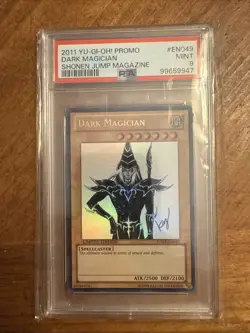 Yu-Gi-Oh TCG Dark Magician Shonen Jump Ultra Rare Card JUMP-EN049 PSA 9 - Image 1