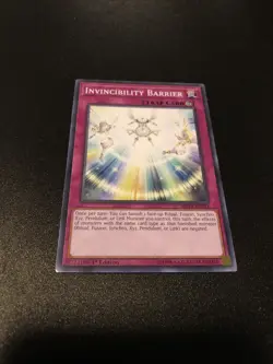 Invincibility Barrier MP19-EN211 Yu-Gi-Oh! Card Light Play 1st Edition - Image 1