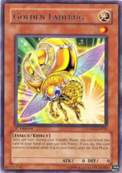 Golden Ladybug - LODT-EN036 - Rare - Unlimited Edition - Damaged - Image 1