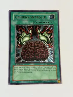 Yugioh GERMAN Brain Control TLM-DE038 EN038 Ultimate Rare 1st Edition LP - Image 1