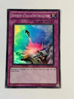 Yugioh FRENCH Compulsory Evacuation Device TU04-FR005 EN005 Super Rare LP #2 - Image 1