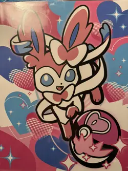 Pokemon Center Japan Official Card Collection File Binder Sylveon Hard Cover - Image 2