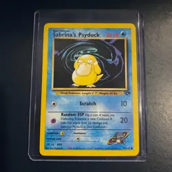 Pokemon Card - Gym Challenge Sabrina's Psyduck 99/132 WOTC - NM - - - Common - Image 1