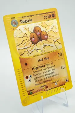 Dugtrio 10/165 Expedition Holo Rare w/ Swirl LP Vintage Pokemon Card 2002 MP ++ - Image 4