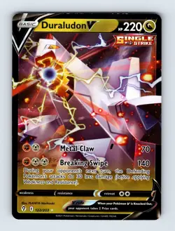 Duraludon V SWSH07: Evolving Skies Ultra Rare Holo 122/203 NM/LP Pokemon Cards - Image 1