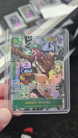 One Piece Card Game Jewelry Bonney Manga Rare *Clean - Image 1