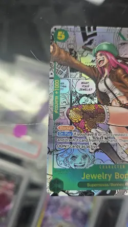 One Piece Card Game Jewelry Bonney Manga Rare *Clean - Image 4